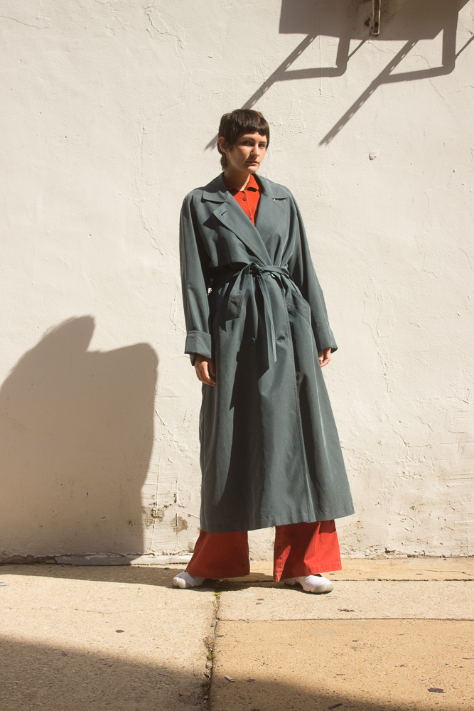 1980s Sanyo Sueded Cotton Trench Coat — Wayward Collection 1980s Sanyo Sueded Cotton Trench Coat — Wayward Collection